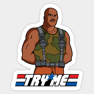 TRY ME - BLM - 90s CARTOONS Sticker